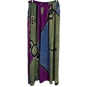 Vintage Boho Hippie Tie Dye Long Island Skirt Size 27” Waist